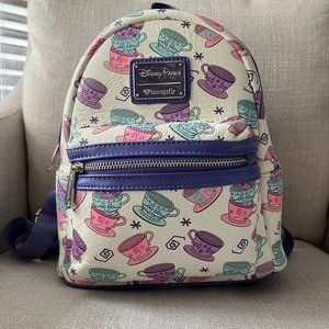 Disney Parks Loungefly Mini Backpack Mad Tea Party Alice In Wonderland